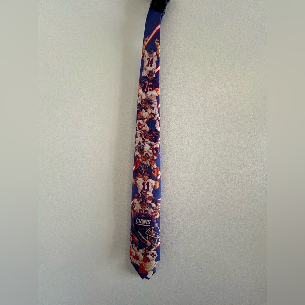 NY Giants NFL Football Blue Tie